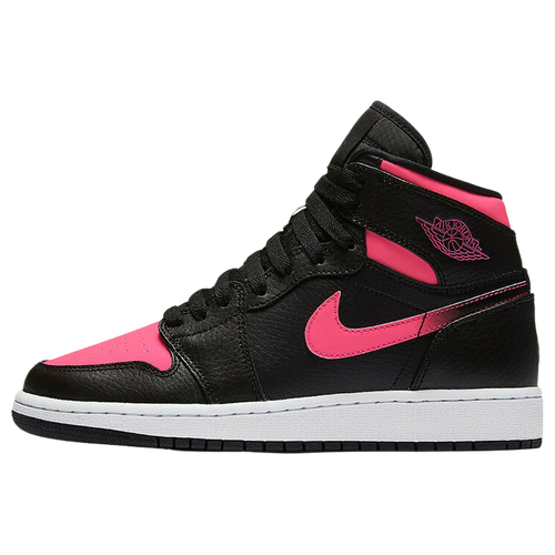 black with pink jordans